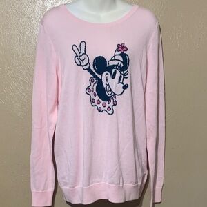 5. Disney Light Pink Sweater Top NWT